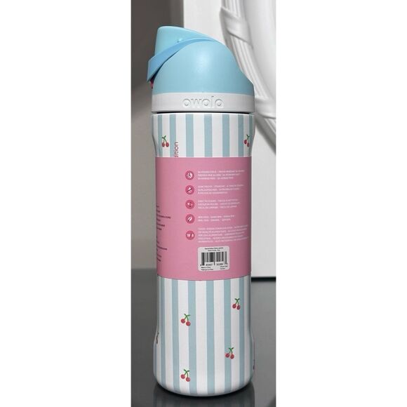 OWALA SPECIAL EDITION FreeSip 24oz Water Bottle, PILLOW FIGHT CHERRIES - Picture 3 of 6
